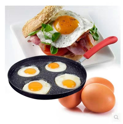 Omelette pan four-hole breakfast egg hamburger pan non-stick pan