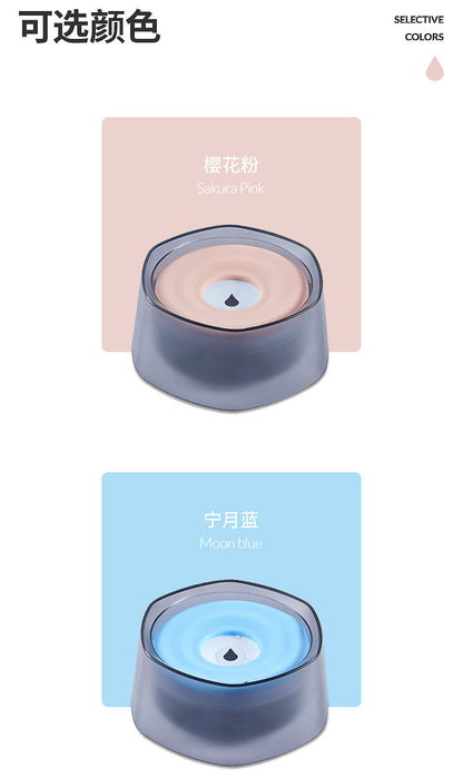 Floating water bowl for dogs to prevent splashing and wetting the mouth; water bowl for rabbits; water feeding for cats to prevent tipping over; pet supplies.