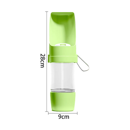 Dog outdoor water cup dog kettle outdoor portable detachable water cup cat food storage accompanying cup pet drinking water