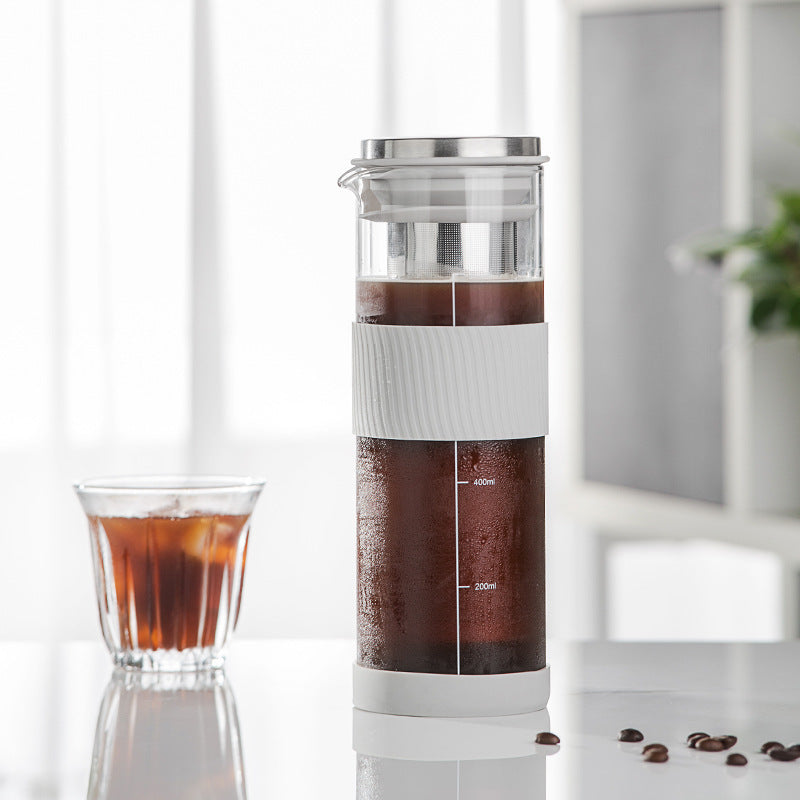 3ZBY wholesale cold brew coffee pot glass pot cold brew bottle filter filter pot cold brew cup glass ice drip pot utensils