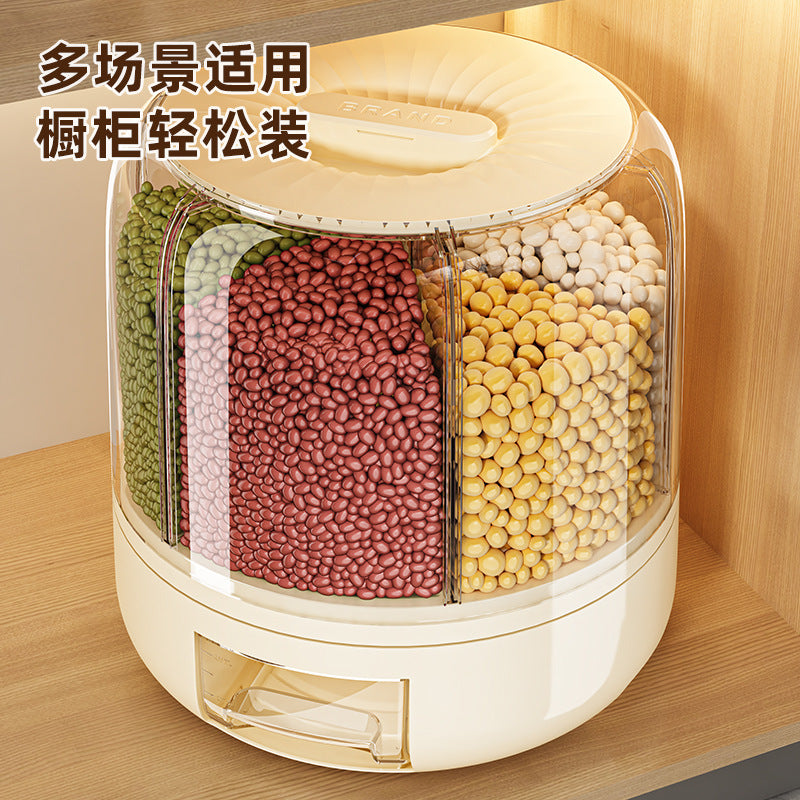 Storage box for grains, kitchen rice bucket, sealed rice jar, food grade moisture-proof and insect-proof food storage