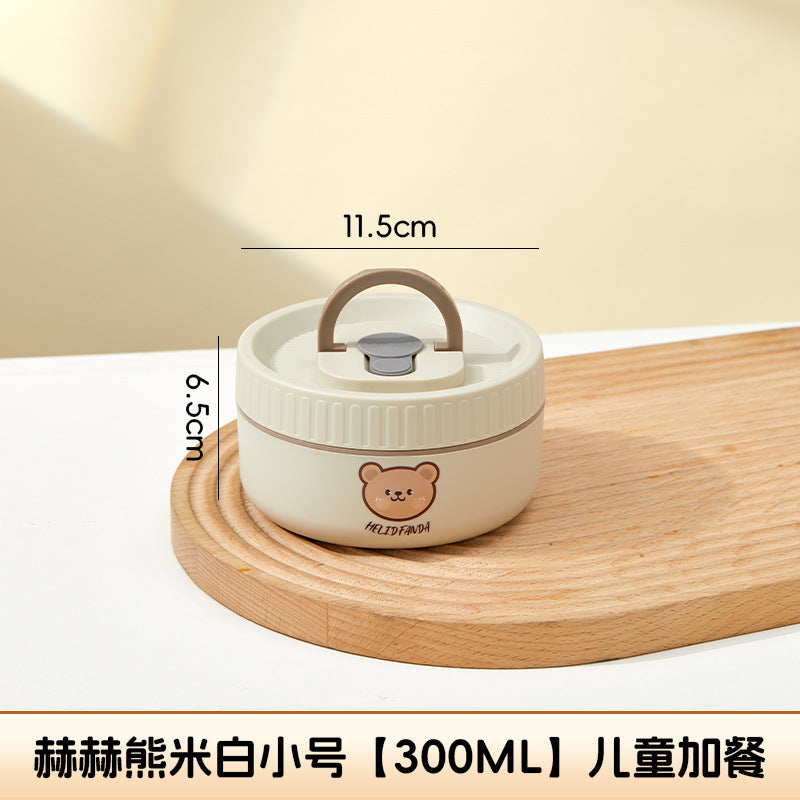 Ceramic food storage bowl gift box, multi-functional sealed bowl, double-boiler stew pot, microwave heating egg steamer bowl