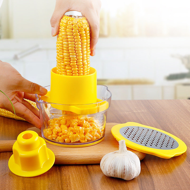 Factory corn planer multi-function corn peeling thresher kitchen cross-border two-in-one corn planer