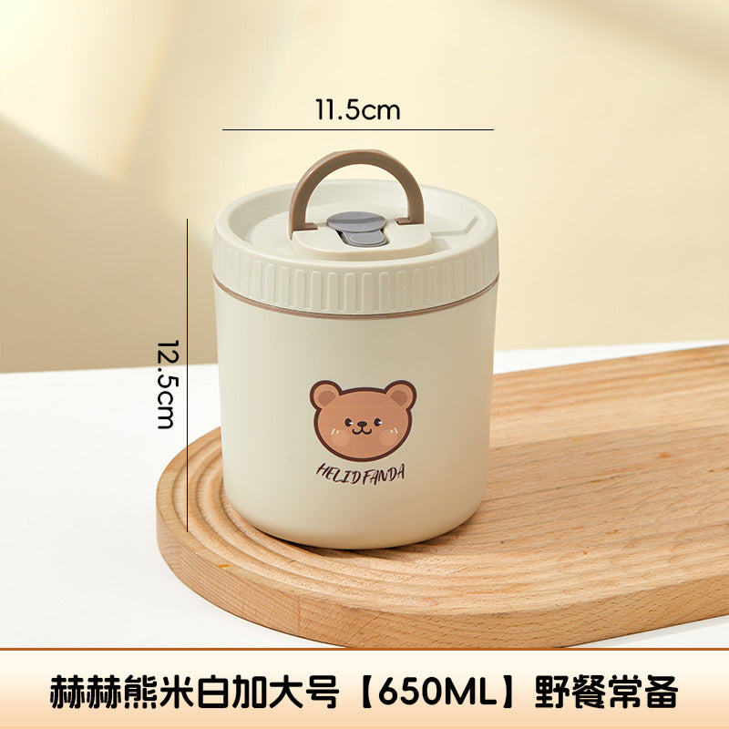 Ceramic food storage bowl gift box, multi-functional sealed bowl, double-boiler stew pot, microwave heating egg steamer bowl