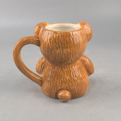 Premium selection of cross-border creative, high-value, cute teddy bear mugs, cartoon ceramic drinking cups, couple water cups, birthday cups.