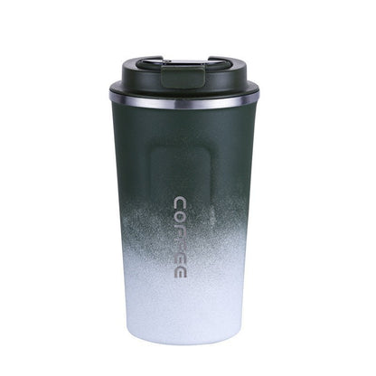 Simple style pure color 304 stainless steel thermos cup intelligent display temperature coffee cup car portable wholesale logo