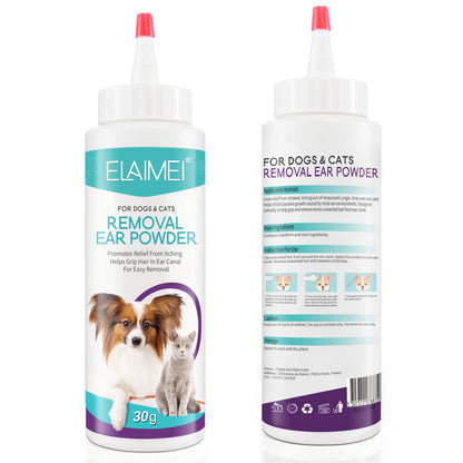 ELAIMEI Pet Ear Powder (Removal Ear Powder for Cats and Dogs)