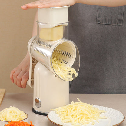 Keoco Multifunctional Vegetable Cutter, Potato and Cucumber Shredder, Hand-operated Rotary Vegetable Cutter, Kitchen Tool