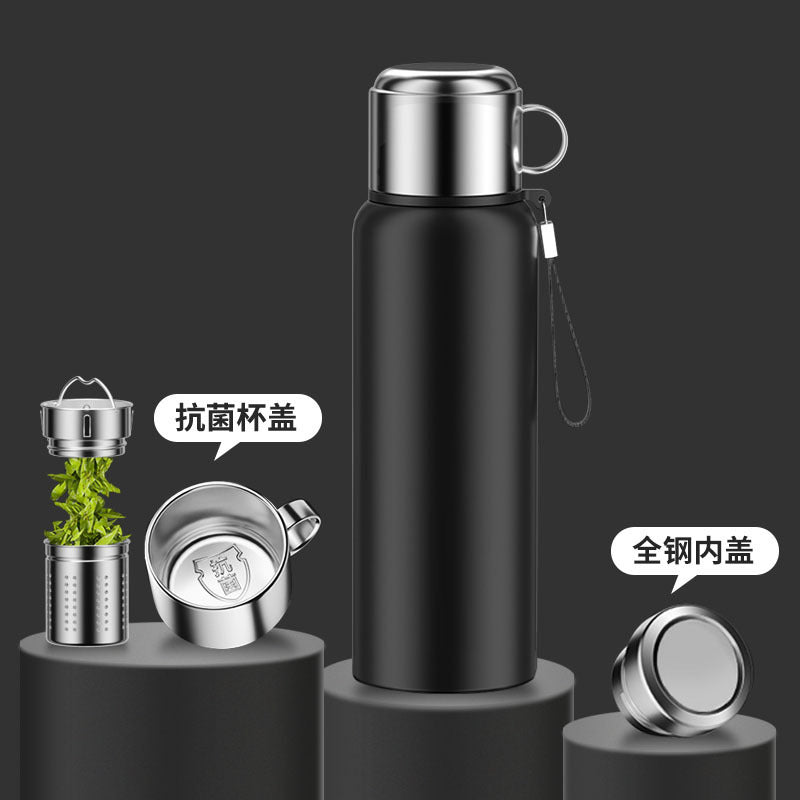 High-end 316 stainless steel insulated water cup for men and women, business gifts, engraved logo tea cup