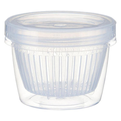 Japanese kitchen scallion fresh-keeping box, onion, ginger and garlic storage box, double-layer drainable refrigerator storage food fresh-keeping box