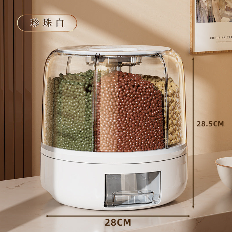 Storage box for grains, kitchen rice bucket, sealed rice jar, food grade moisture-proof and insect-proof food storage