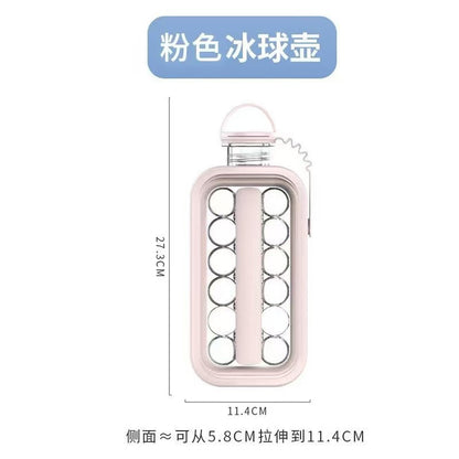 Ice hockey ice cube mold kettle ice cube cup spherical silicone ice storage box refrigerator frozen ice bag pot home ice making artifact