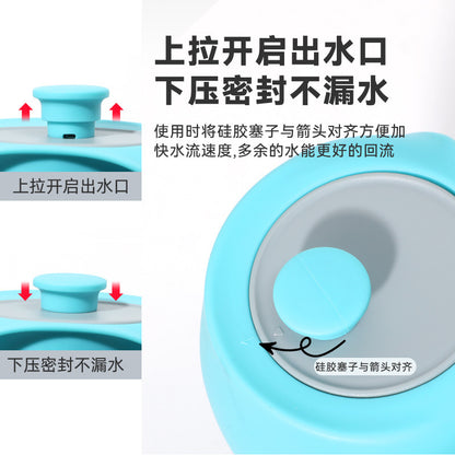 Dog Outing Water Cup Portable Pet Drinking Fountain Outdoor Water Bottle Dog Walking Traveling Cup Pet Supplies Folding Kettle
