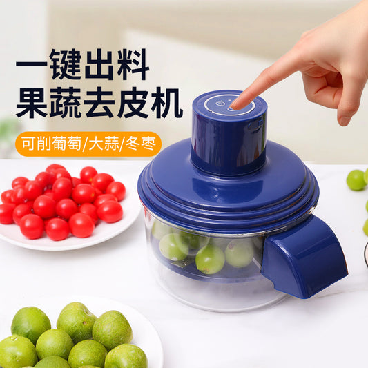 Cross-border hot-selling fully automatic fruit peeling machine electric milk tea fruit shop dedicated peeling machine artifact