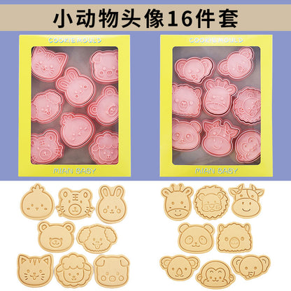 Capybara cartoon cookie cutter, household 3D pressing and cutting mold, fondant baking tool
