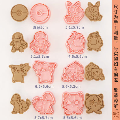 Capybara cartoon cookie cutter, household 3D pressing and cutting mold, fondant baking tool