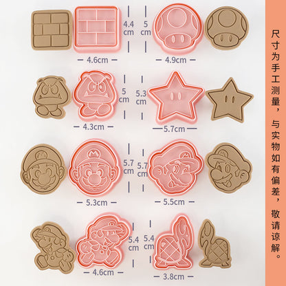 Capybara cartoon cookie cutter, household 3D pressing and cutting mold, fondant baking tool