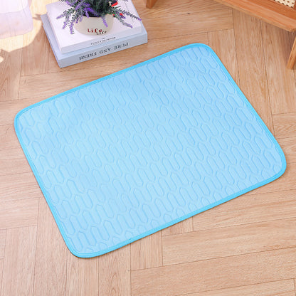 Cross-border pet ice silk mat, dog ice nest, dog bed, dog mat, cat cooling mat, summer pet mat, pet ice mat