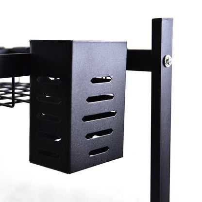 Cross-border same style telescopic kitchen sink black storage rack stainless steel drain rack knife rack dish washing storage rack