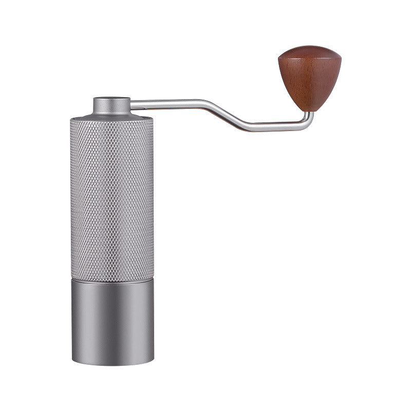 New diamond pattern coffee grinder CNC grinding core extended handle saves time and effort and can be adjusted for coarseness and fineness for home and outdoor use