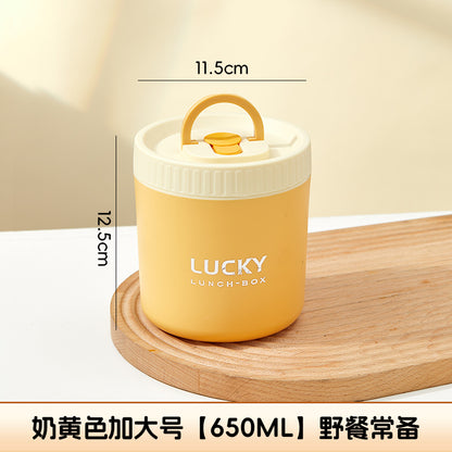 Ceramic food storage bowl gift box, multi-functional sealed bowl, double-boiler stew pot, microwave heating egg steamer bowl