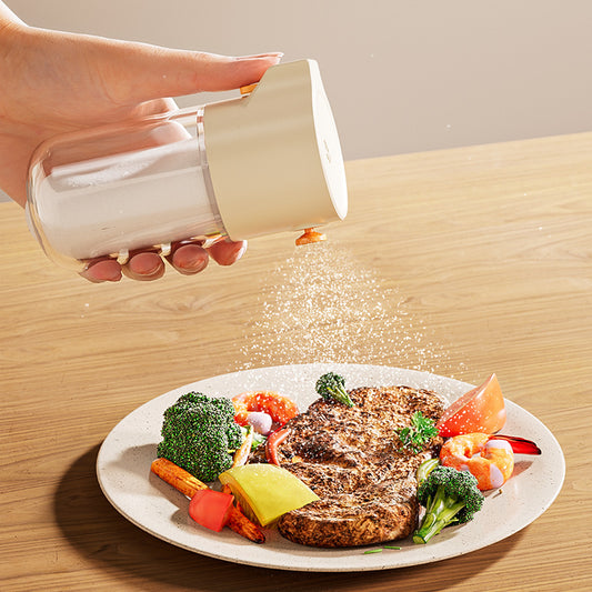 Light luxury kitchen seasoning bottle control amount seasoning bottle salt shaker seasoning jar sealed jar barbecue sprinkle bottle seasoning bottle jar