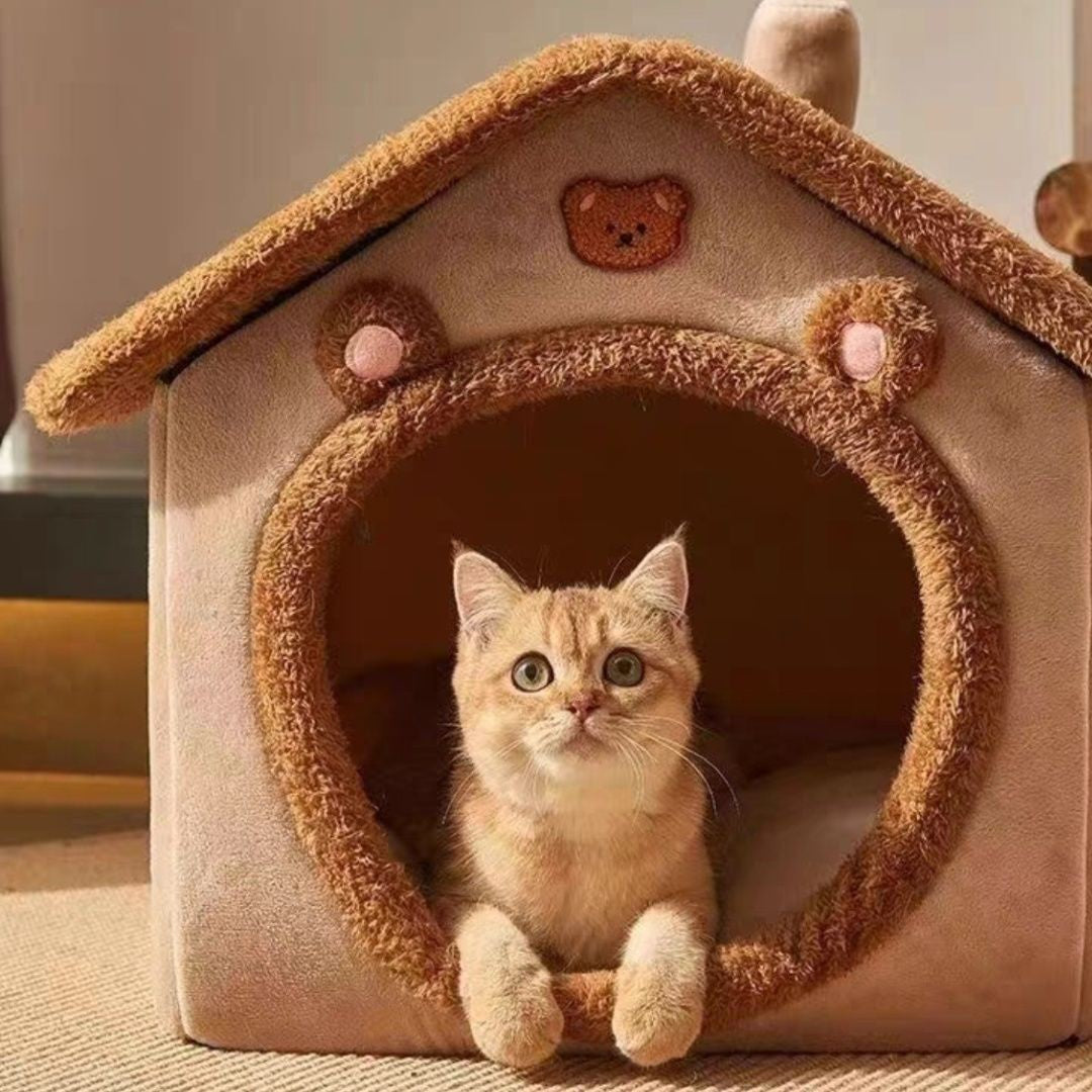 Cat beds, all-season, suitable for villas and houses, enclosed, removable and washable, dog beds, winter warm pet supplies wholesale.