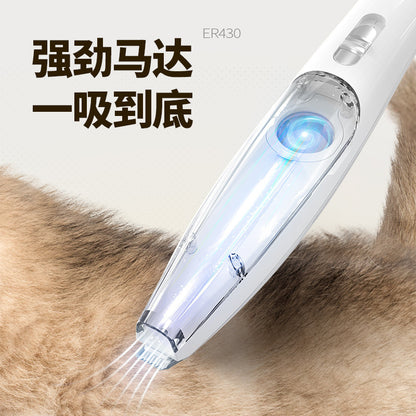 Pet electric hair shaver with light for cats and dogs to shave their feet, palms and ears