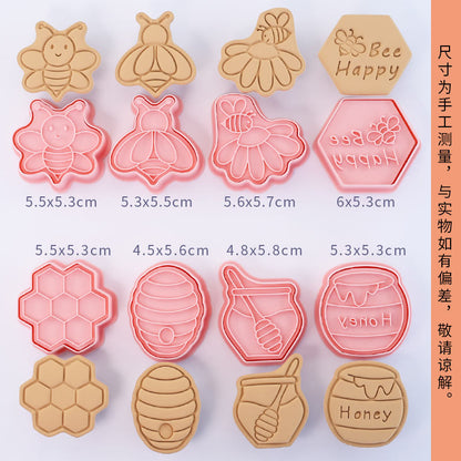Capybara cartoon cookie cutter, household 3D pressing and cutting mold, fondant baking tool