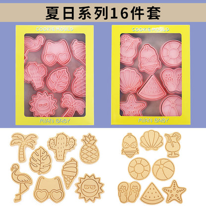 Capybara cartoon cookie cutter, household 3D pressing and cutting mold, fondant baking tool