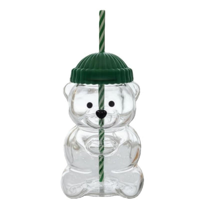 Glass Bear Cup Limited Edition, a popular cross-border e-commerce design cup featuring a bear-shaped barista design, is now available for cold drinks.