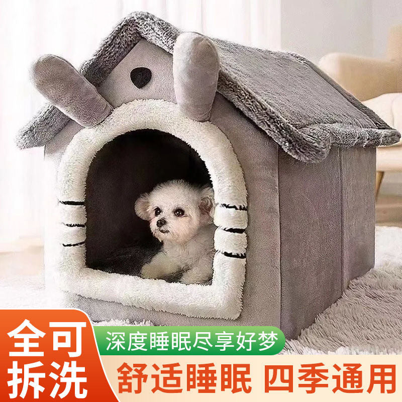 Cat beds, all-season, suitable for villas and houses, enclosed, removable and washable, dog beds, winter warm pet supplies wholesale.