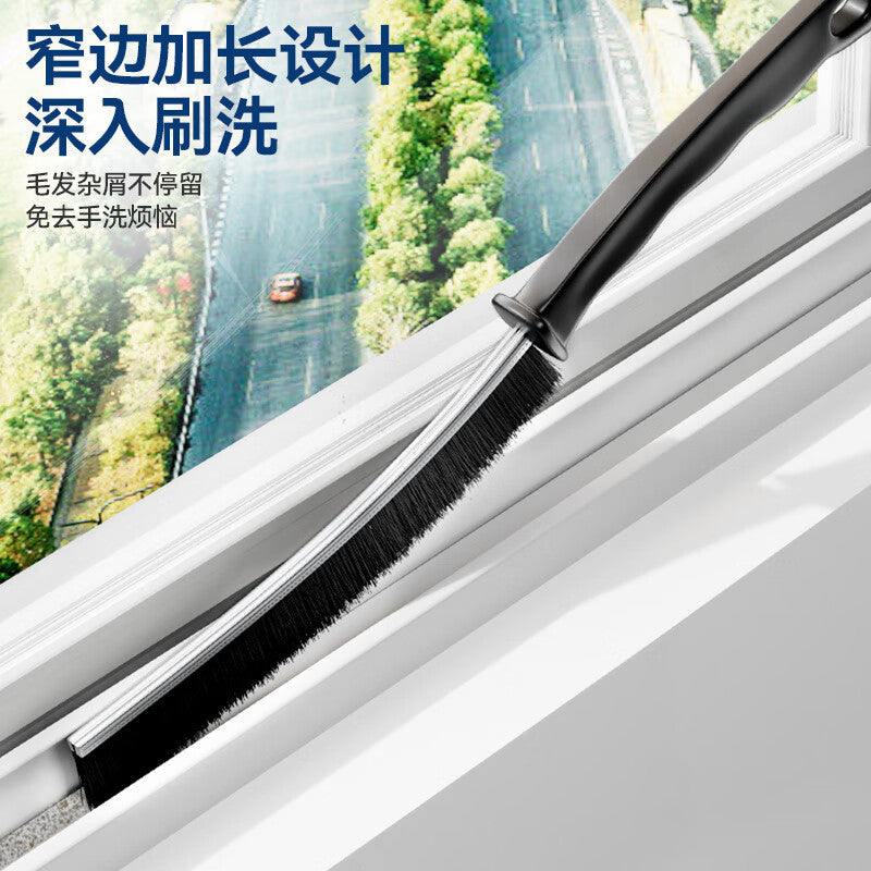 Bathroom long gap brush cleaning brush bathroom kitchen tile dead corner window sliding door dust multifunctional brush