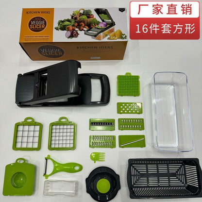 Multifunctional vegetable cutting tool household potato shredder dicer kitchen radish grater slicer
