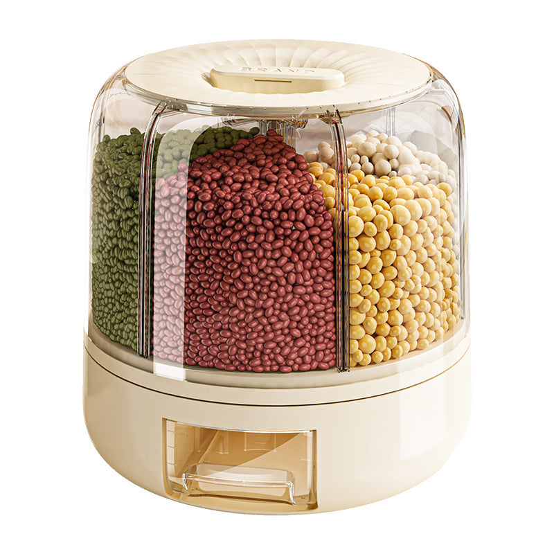 Storage box for grains, kitchen rice bucket, sealed rice jar, food grade moisture-proof and insect-proof food storage