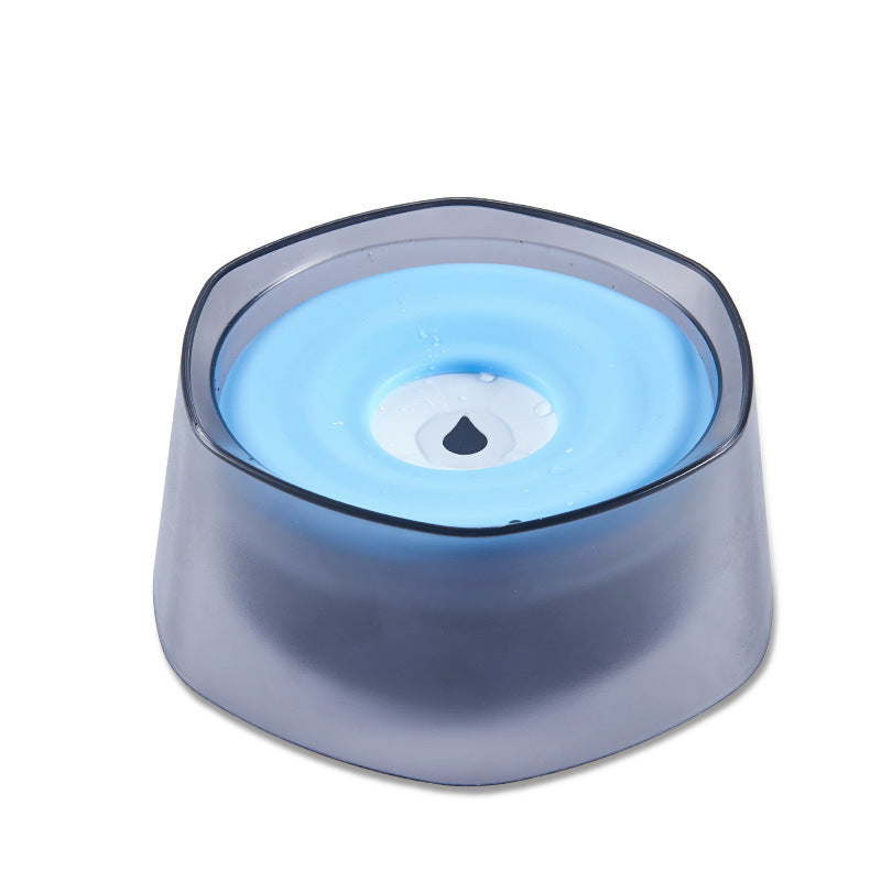 Floating water bowl for dogs to prevent splashing and wetting the mouth; water bowl for rabbits; water feeding for cats to prevent tipping over; pet supplies.