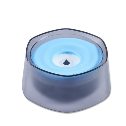 Floating water bowl for dogs to prevent splashing and wetting the mouth; water bowl for rabbits; water feeding for cats to prevent tipping over; pet supplies.