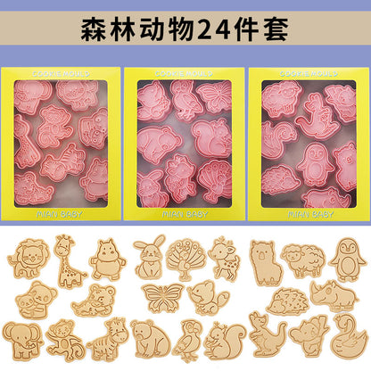 Capybara cartoon cookie cutter, household 3D pressing and cutting mold, fondant baking tool