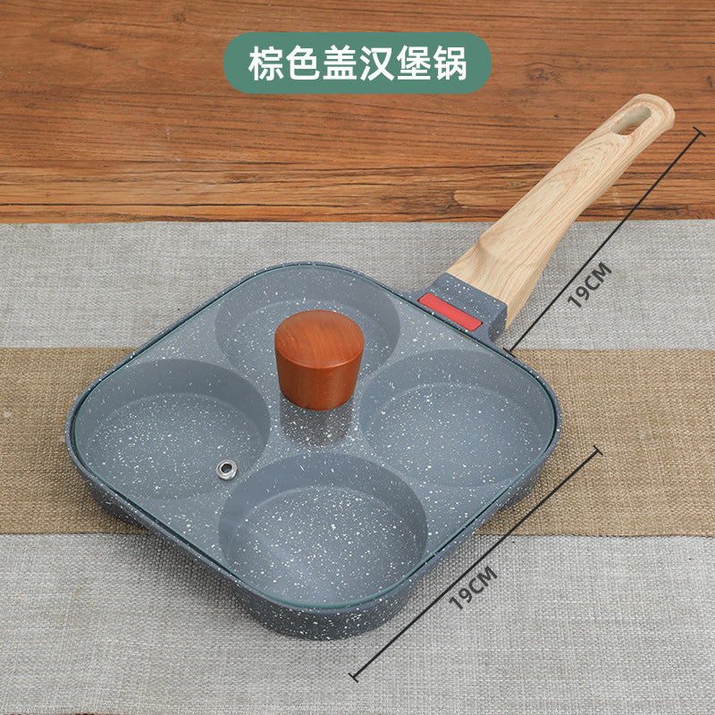 Omelette pan four-hole breakfast egg hamburger pan non-stick pan