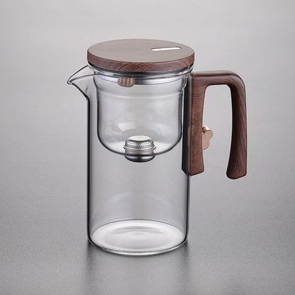 Elegant cup teapot tea water separation household tea brewing artifact magnetic suction tea brewer glass filter teapot tea set