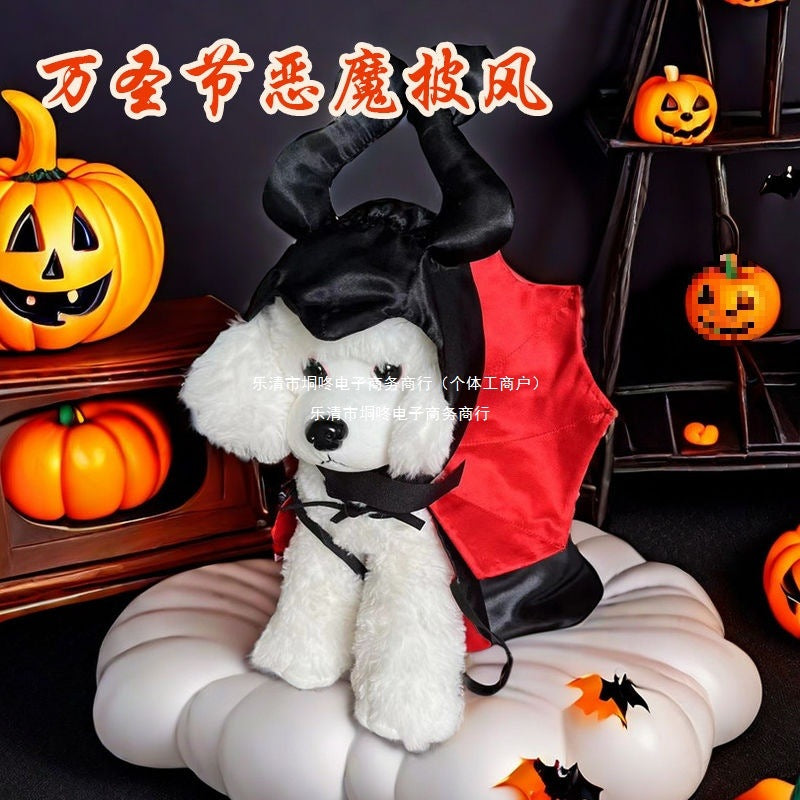Halloween pet cape, funny bat cloak, cat clothes, vampire costume, photo shoot, dog clothes