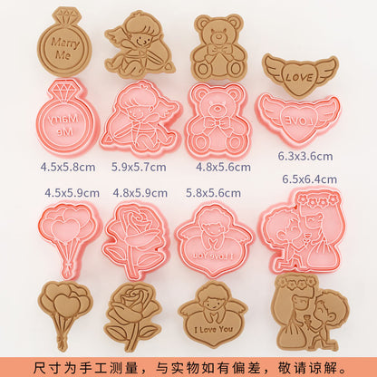 Capybara cartoon cookie cutter, household 3D pressing and cutting mold, fondant baking tool