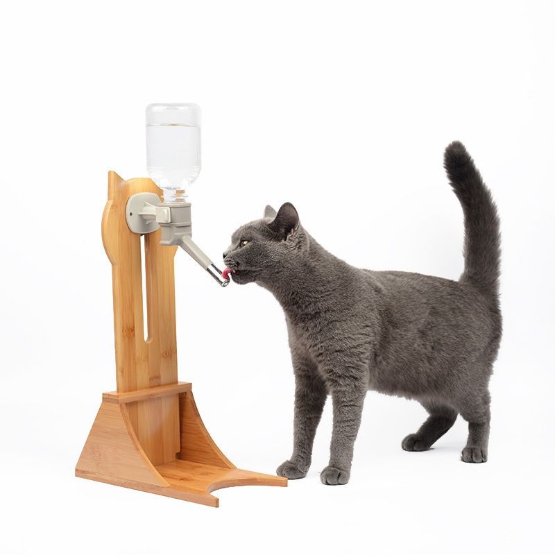Cat supplies cat drinking fountain pet non-plug hanging drinking and feeding automatic kettle water kettle with young