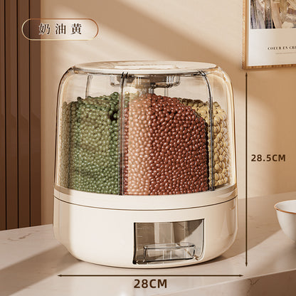 Storage box for grains, kitchen rice bucket, sealed rice jar, food grade moisture-proof and insect-proof food storage