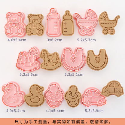 Capybara cartoon cookie cutter, household 3D pressing and cutting mold, fondant baking tool