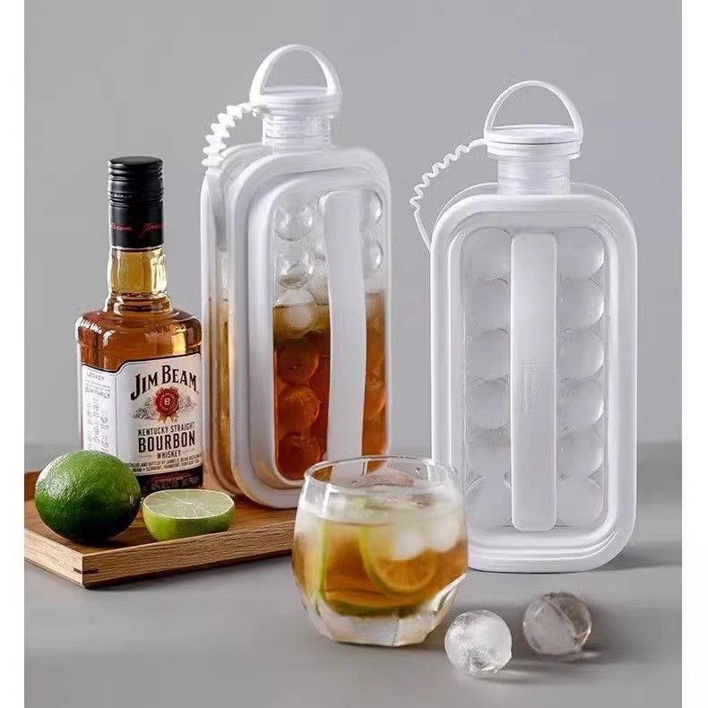 Home ice hockey kettle ice cube mold ice hockey artifact water bottle ice cube cup food grade spherical ice storage box frozen ice bag