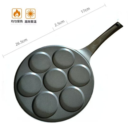 Omelette pan four-hole breakfast egg hamburger pan non-stick pan