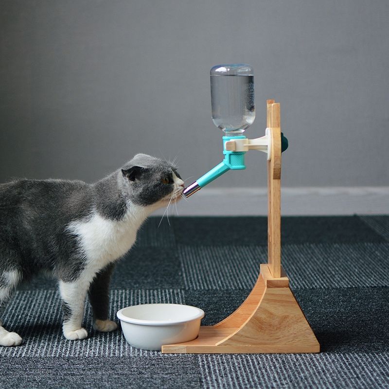 Cat supplies cat drinking fountain pet non-plug hanging drinking and feeding automatic kettle water kettle with young