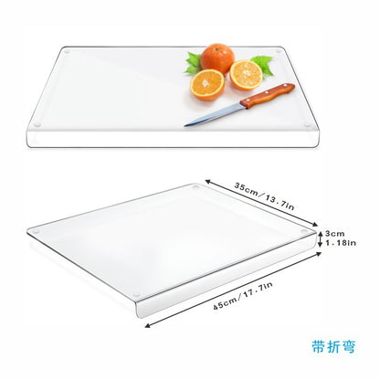 Cross-border acrylic cutting board kitchen countertop transparent fruit and vegetable cutting board cooked food cutting board plexiglass tray