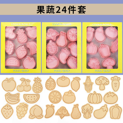 Capybara cartoon cookie cutter, household 3D pressing and cutting mold, fondant baking tool